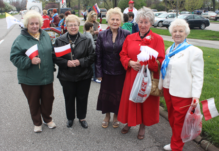 Polish ladies at Polish Constitution Day Parade in Cleveland's Slavic Village
