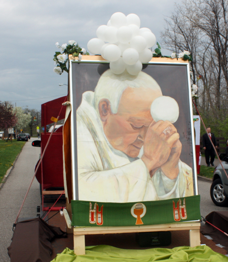 John Paul II float at Polish Parade