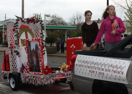 Shrine Church of Saint Stanislaus float at Polish Constitution Day Parade in Slavic Village