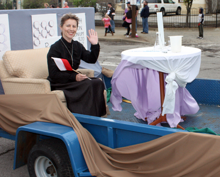 Float at Polish Constitution Day Parade in Slavic Village