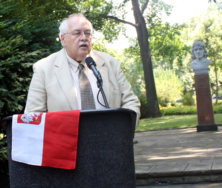 Dr. James S. Pula in Cleveland Polish Cultural Garden