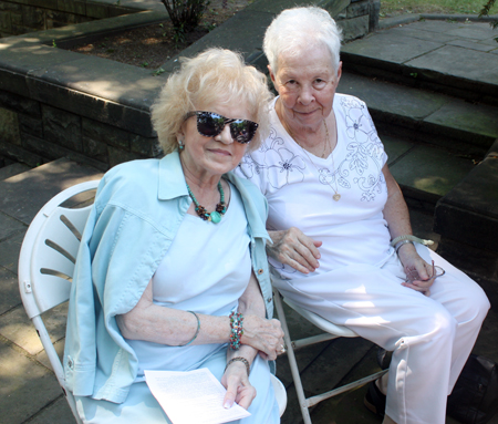 Polish Garden delegate Irene Morrow and Carol Purpura