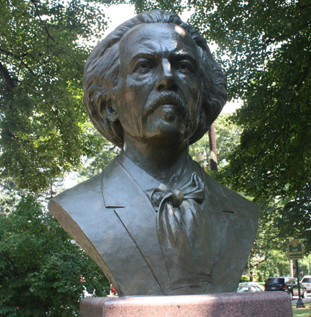 Ignacy Jan Paderewski bust in Cleveland Polish Cultural Garden