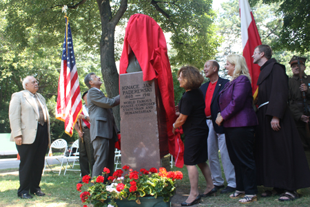 Unveiling of the Monument to Ignacy Jan Paderewski