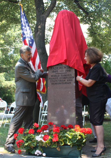 Unveiling of the Monument to Ignacy Jan Paderewski