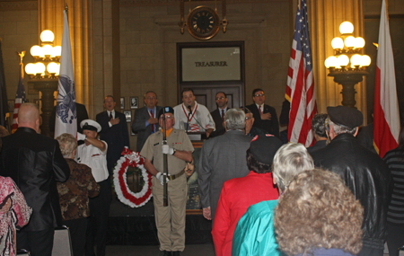 National anthem at Pulaski Day