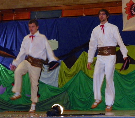 PIAST Polish dancers perform a dance from the Beskids  & ?ywiec highland regions of southern Poland 