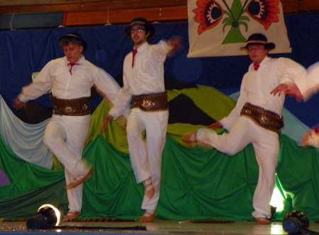 PIAST Polish dancers perform a dance from the Beskids  & ?ywiec highland regions of southern Poland 