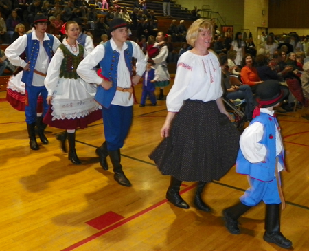 Polish costumes at beginning of Spring Festival in Slavic Village in Cleveland