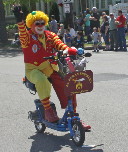 Clown at Parma Polish Parade