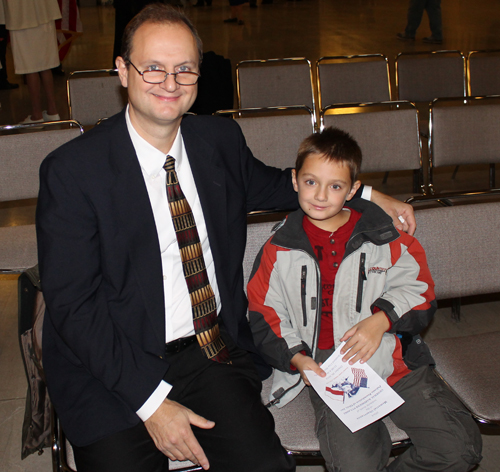 Gary Kotlarsic and son Gustav