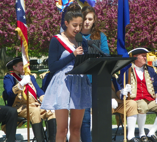 Paderewski School Girl recites poem