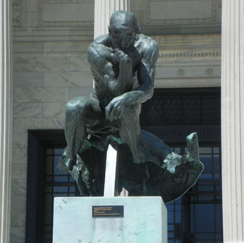 Thinker Statue at Polish Constitution Day at the Cleveland Museum of Art