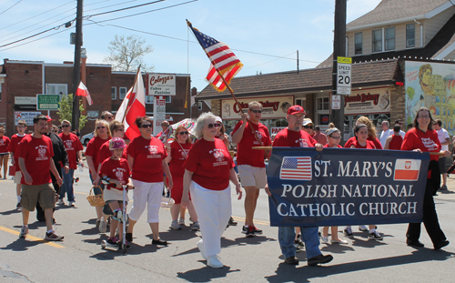 St Mary at 2013 Polish Constitution Day Parade in Parma