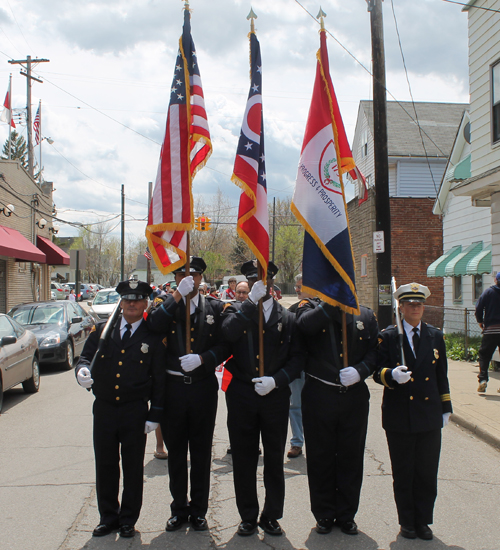 2014 Polish Constitution Day Parade in Slavic Village Color Guard