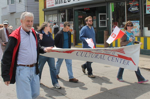 John Paul II at 2014 Polish Constitution Day Parade in Slavic Village