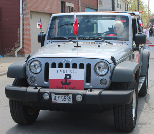 Jeep at Polish Constitution Day Parade in Slavic Village in Cleveland