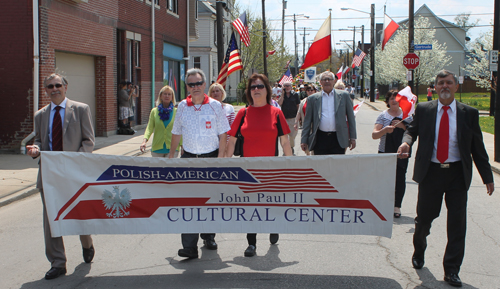John Paul II Center at Polish Constitution Day Parade in Slavic Village in Cleveland
