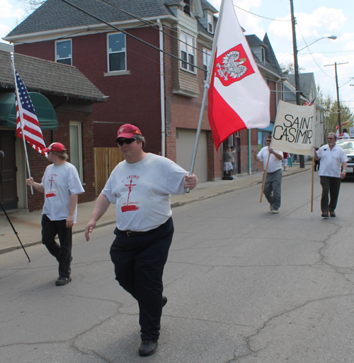 St Casimir at Polish Constitution Day Parade in Slavic Village in Cleveland