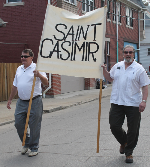 St Casimir at Polish Constitution Day Parade in Slavic Village in Cleveland