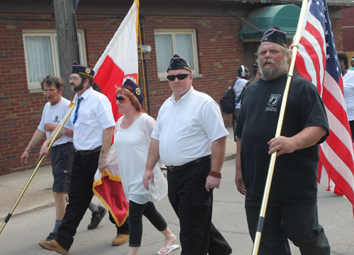 Veterans at Polish Constitution Day Parade in Slavic Village in Cleveland