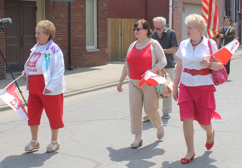 Women at Polish Constitution Day Parade in Slavic Village in Cleveland