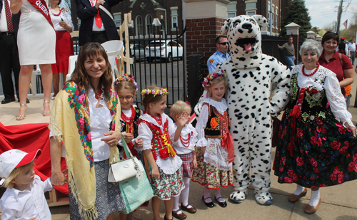 Kids at Polish Constitition Day in Cleveland