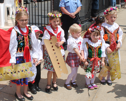Kids at Polish Constitition Day in Cleveland