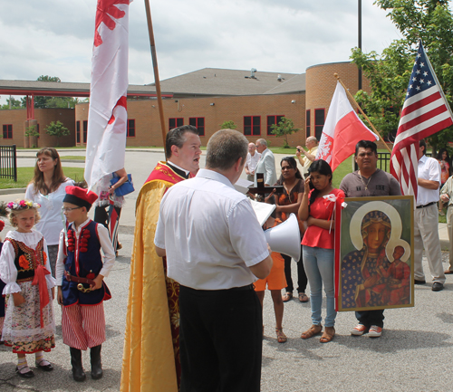 Crowd at St Casimir Way street dedication