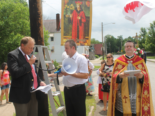 John Niedzialek at St Casimir Way street naming