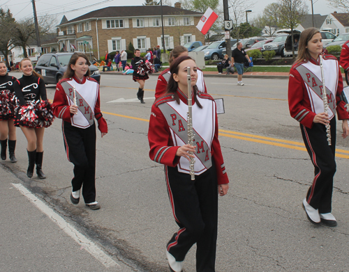 Parma HS Marching Band at 2016 Polish Constitution Day Parade in Parma