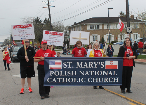 St Mary Church at 2016 Polish Constitution Day Parade in Parma