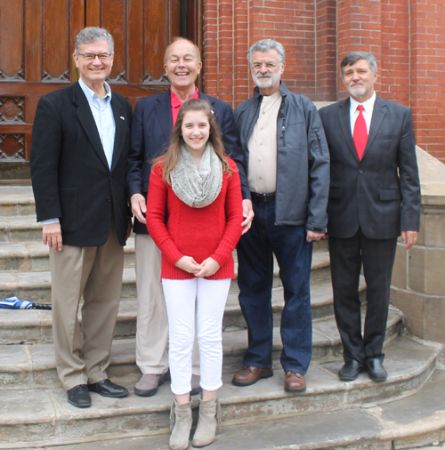 Mayor Jackson on Shrine steps