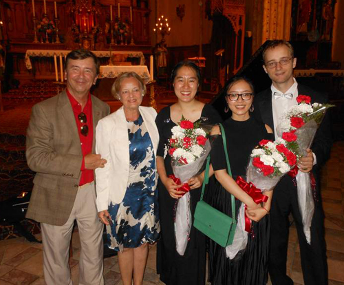 Wieslaw Binienda, Maria Szonert Binienda (parents), Linda Duan, Jiana Peng, Konrad Binienda