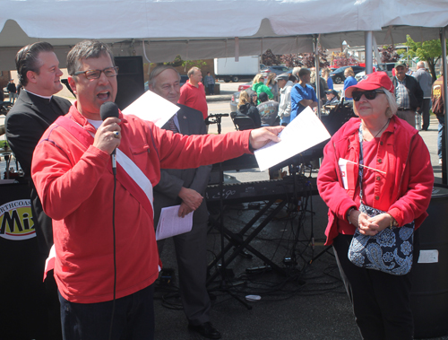 Parma Mayor Tim DeGeeter and his aunt Rita