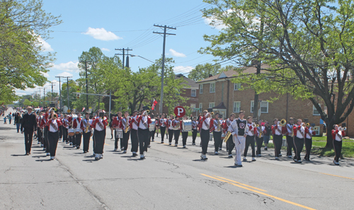 Parma High School Band at 2017 Polish Constitution Day Parade in Parma