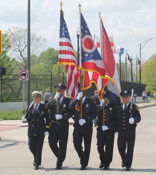 2017 Polish Constitution Day Parade in Cleveland's Slavic Village neighborhood - color guard