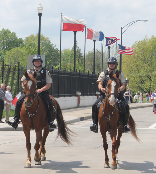 2017 Polish Constitution Day Parade in Cleveland's Slavic Village neighborhood - mounted police
