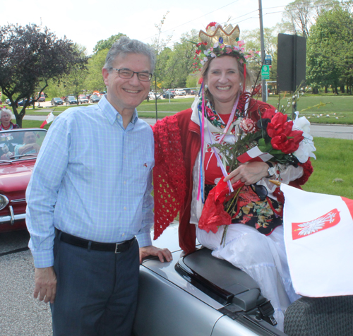 Ed Rybka and Miss Dyngus Day 2017 Trish Karabowicz