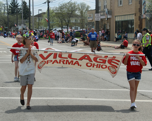 Polish Village at Polish Constitution Day Parade in Parma