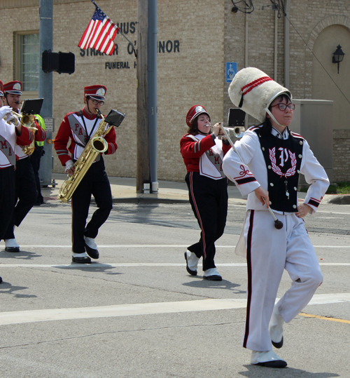 Parma High School band at Polish Constitution Day Parade in Parma