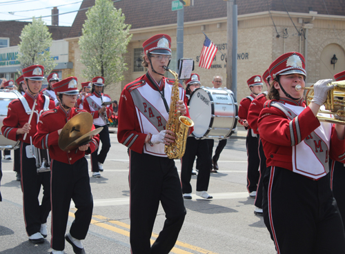 Parma High School band at Polish Constitution Day Parade in Parma