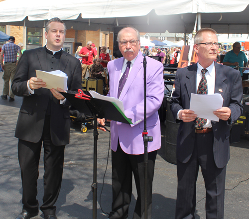 2018 Polish Constitution Day Parade in Parma - Fr. Eric Orzech, MC Bruce Kalinowski and Mark Relovsky