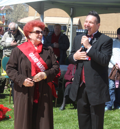 Grand Marshall Tina Tyl and MC Ray Vargas