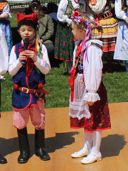 students from a Polish School in Cleveland recited poetry in Polish
