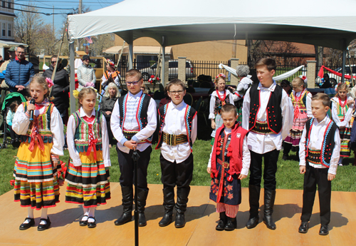 Polish Constitution Day in Slavic Village -students