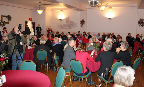 Part of the large crowd at the Dedication