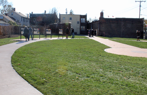 Part of the new Polish Heritage Garden