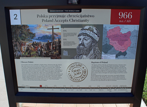 Polish Heritage Garden History of Poland Placard #2