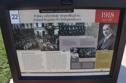 Polish Heritage Garden History of Poland Placard #22